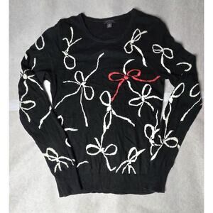 Women Ann Taylor Black Sweater Size XS